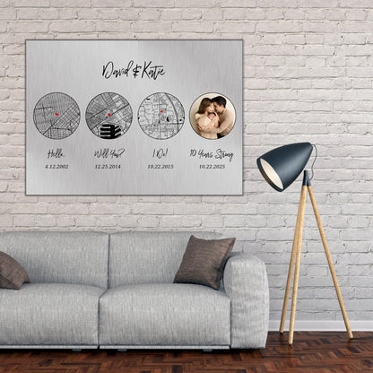 Our Love Story on Tin