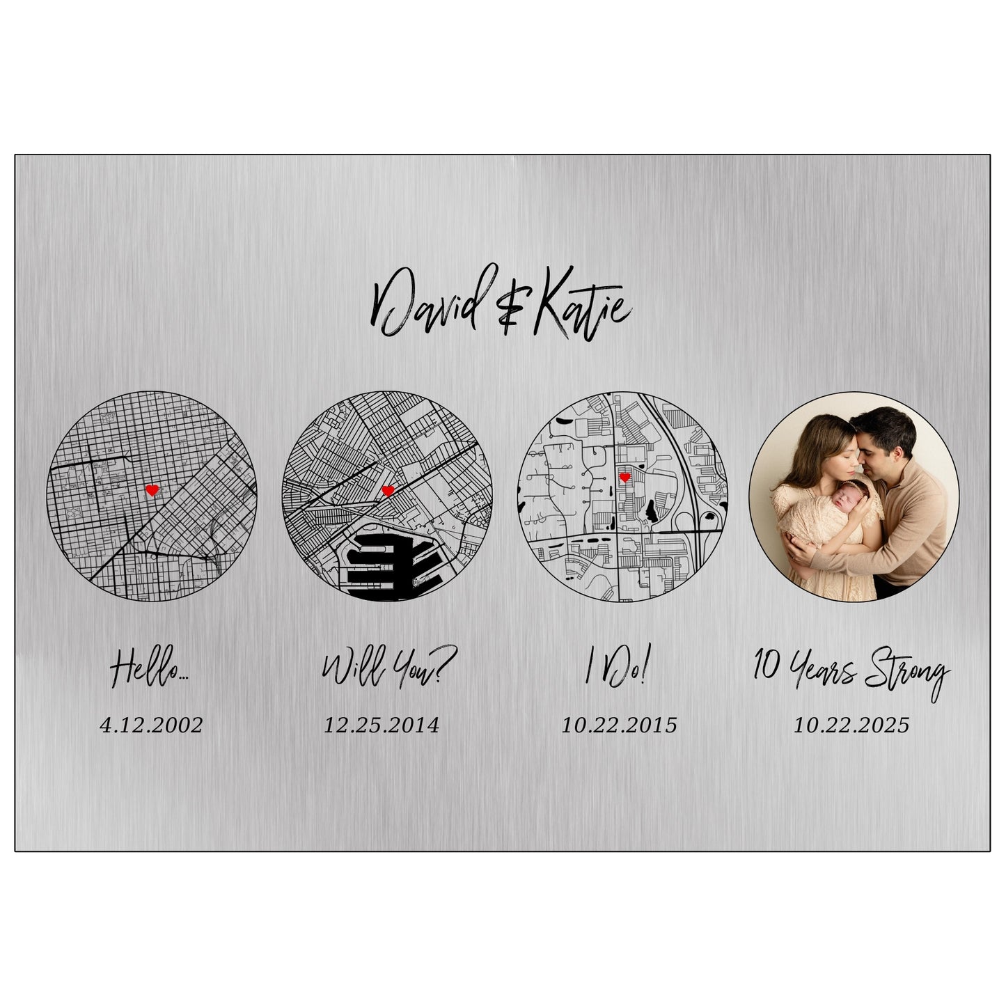 Our Love Story on Tin