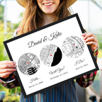 Custom Love  Map “Hello, Will You, I Do”