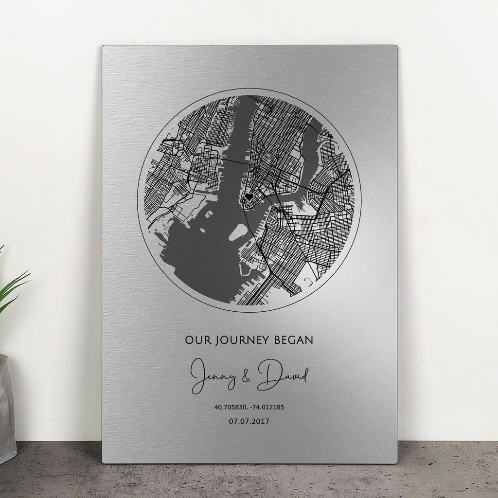 Custom Map of Your Milestones - The Perfect Gift for Any Special Occasion