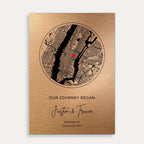 Custom Map of Your Milestones - The Perfect Gift for Any Special Occasion