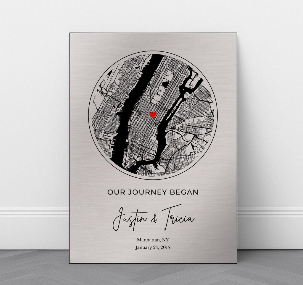 Custom Map of Your Milestones - The Perfect Gift for Any Special Occasion