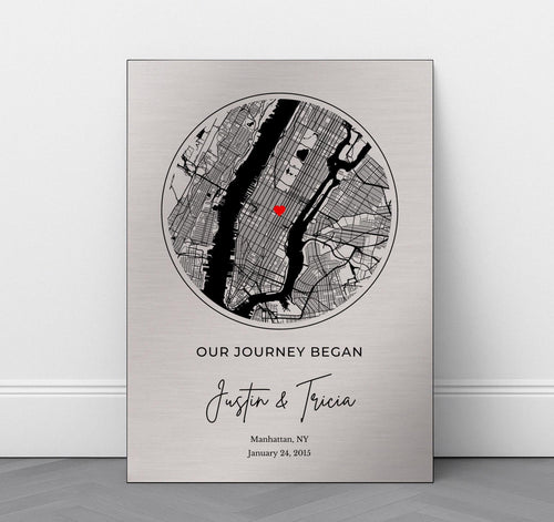 Custom Map of Your Milestones - The Perfect Gift for Any Special Occasion