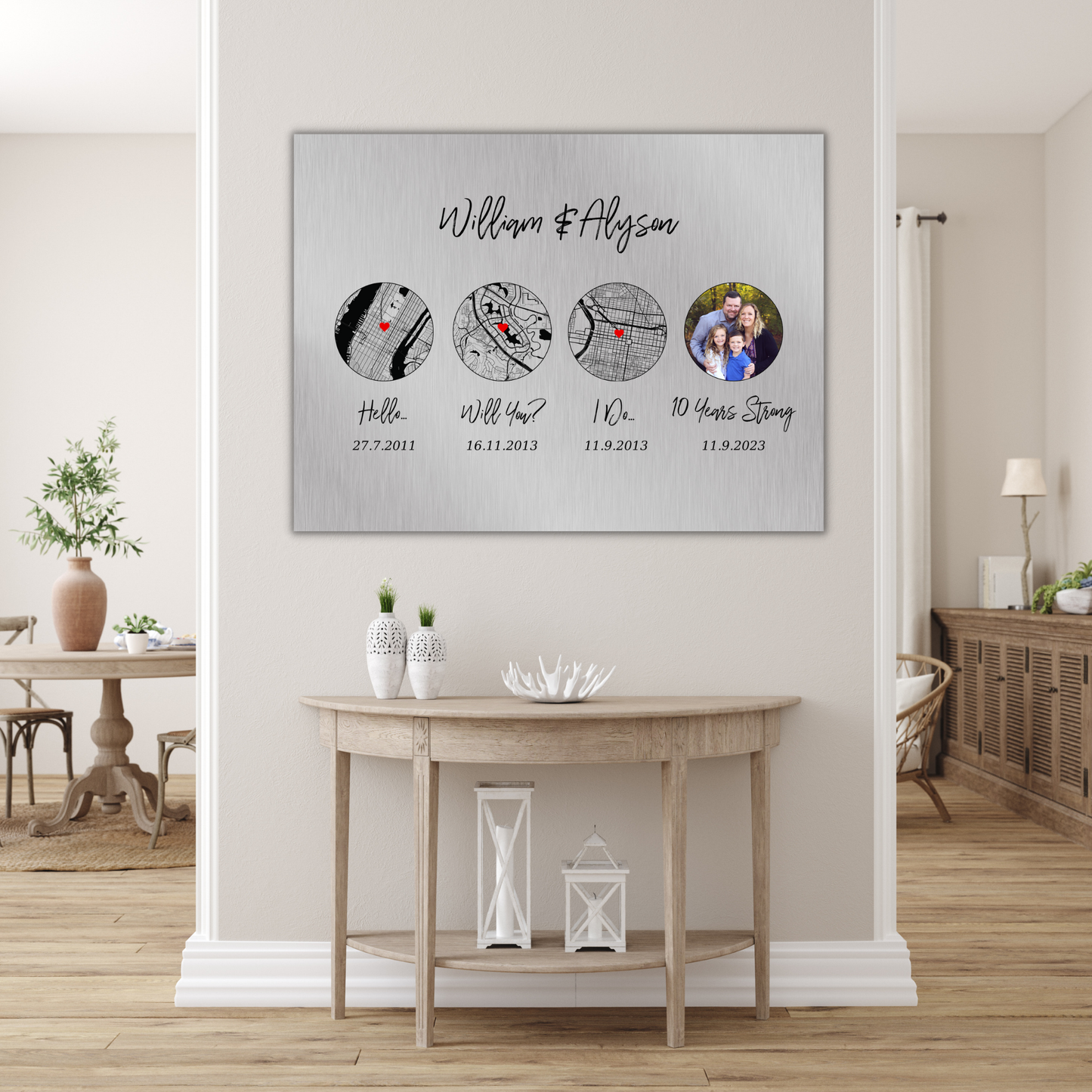 Our Love Story on Tin